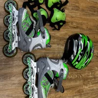 ست کامل اسکیت بچگانه ۴ چرخ + کلاه و محافظ