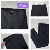 . شلوار مشکی راسته جنس تمام کش