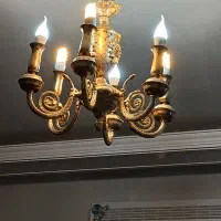 لوستر برنجی آب طلا