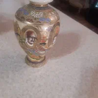 گلدان طلاکوب نایاب