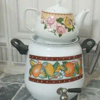 کتری لعابی سالم درحدنوبدون قوری