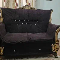مبل ۶ نفره کارکرده به همراه میز و ۲ عدد صندلی ست|مبلمان خانگی و میز عسلی|دزفول, |دیوار