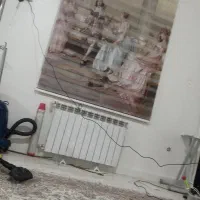 سرویس خواب با پرده زبرا  ست روتختی فرانسوی|تخت و سرویس خواب|دماوند, گیلاوند|دیوار