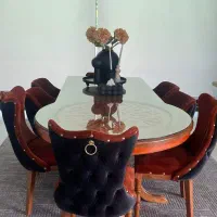 نیز غذاخوری ۸ نفره|میز و صندلی غذاخوری|بندر انزلی, دهکده ساحلی|دیوار