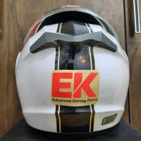 کلاه کاسکت EK عینک دودی و فک متحرک