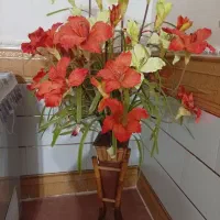 لباس و گل و گلدان