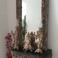 ست آینه کنسول و ساعت