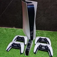 ps5 fat به همراه شارژر و چهار دسته وکیف ps5