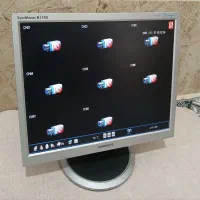 مانیتور برا دوربین و کامپیوتر با کابل برق و تصویر