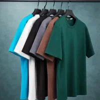 تیشرت پارچه دو نخ باکسی