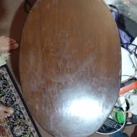 ۳عدد میز عسلی کنارمبلی کار کرده با شیشه های روی آن