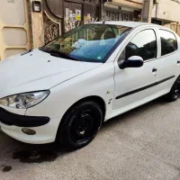 پژو 206 SD V8 سفید 94 بدون رنگ تک برگ