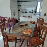ناهار خوری ۶ نفره از جستجوی گردو با شیشه ۲۰ میل