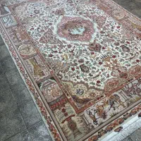 (فرش فرزین)۹متری نقشه نامی ۵۵رج، چله ابریشم،درحدنو|فرش|تبریز, |دیوار