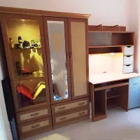 سرویس کامل خواب جوان همراه با تشک خوشخواب و صندلی|تخت و سرویس خواب|ساری, |دیوار