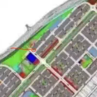 زمین در بهترین موقعیت شهرک درست در ورودی شهرک