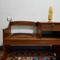 میز تلفن چوبی
