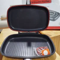 ماهیتابه رژیمی بزرگ سایز40 و فنجون نعلبکی مارک دلی