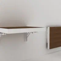 میز mdf دیواری تاشو جکدار با صندلی