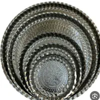 تولیدی ظروف انواع سینی‌های گرد استیل