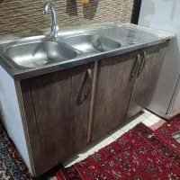 سینک ظرفشویی دوقلو با کابینت سه در|مصالح و تجهیزات ساختمان|شیراز, گلکوب|دیوار
