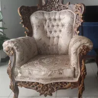 مبلمان 9نفره سالم چوب راش منبت کاری