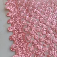 پارچه گیپورحاشیه دار صورتی|لباس|قائن, |دیوار