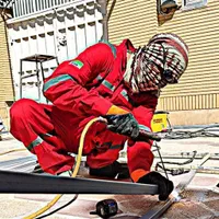 جوشکار. سیار برشکار ی با کپسول هوا وگاز مقاوم ساز