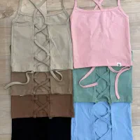 پخش لباس فانریپ کراپ تاپ بادی ست تیشرت