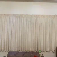 پرده کتان شاین دار سالم