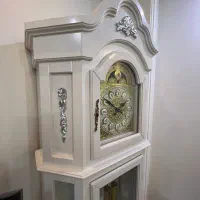 آینه کنسول سلطنتی نقره ای مشکی وساعت درحدنو|بوفه، ویترین، کنسول|تهران, نیروی هوایی (پیروزی)|دیوار