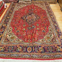 جفت فرش ۶متری دستباف نقشه هندسی