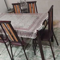 میز ناهارخوری ۶ نفره فلزی