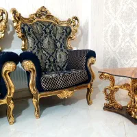 مبل استیل سلطنتی تاج سه گل ۹ نفره