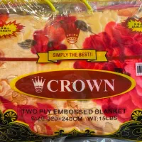 پتوی گل برجسته CROWN