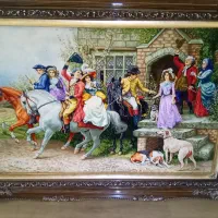 تابلو فرش بدرقه چله ابریشم