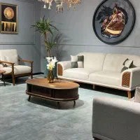 مبل راحتی 8 نفره سفید مدرن