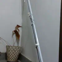 چوب پرده ریلی سالم دو عدد ۳ونیم متری