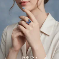 انگشتر جواهری نگین دار