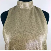 بلوز مجلسی طلایی کل پولک امریکایی اصل forever21|لباس|تهران, فاطمی|دیوار