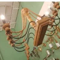 لوستر چوب و فلز در ۴ رنگ تولیدی عالیجناب|لوستر و چراغ آویز|مشهد, شهرک رازی (شهرک غرب)|دیوار