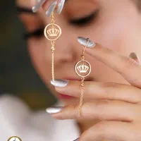 گوشواره طلا طرح تاج در جواهری محسن