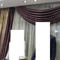 پرده مجلل پذیرایی ایتالیایی   رومیزی کوسن  رومبلی