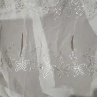 پرده گیپور حریر۹ متر چین شده دو نیم تا ۳ متر|پرده، رانر، رومیزی|نیشابور, شهرک قدس|دیوار