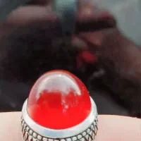 انگشتر عقیق اصل خالدار