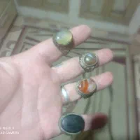 انگشتر عقیق سلیمانی یشم رکاب برنج|جواهرات|برازجان, |دیوار