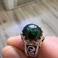 انگشتر نقره بلک اوپال