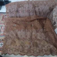 قواره پارچه گیپور هندی گل برجسته