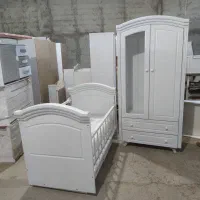 تخت نوزاد و کمدکودک مدل الیت