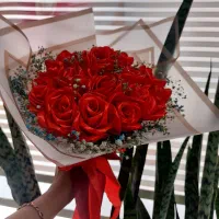 ازتولدتاوصال سفارش دسته گلهای رز ربانی